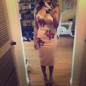 Charlotte Russe floral dress pink